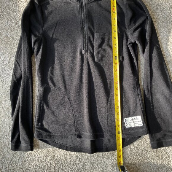 KAVU Cozen Fleece Top quarter zip Womens black sz small - Picture 5 of 8